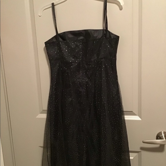 👗 Classy Formal Black ✨Sparkling Dress Size 5/6 - Picture 2 of 4